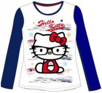 Nové - Bílo-tmavomodré triko s Kitty zn. Sanrio