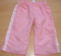 Růžové šusťákové 3/4 kalhoty s hvězdičkou zn. St. Bernard