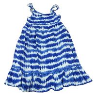Modro-světlemodré batikované šaty zn. Tommy Bahama