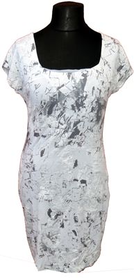 Dámské bílo-šedé vzorované šaty zn. Apriori 