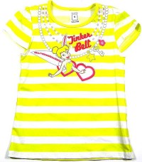 Outlet - Žluto-bílé pruhované tričko s vílou
