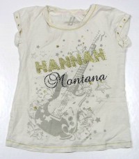 Smetanové tričko s Hannah Montanou a obrázkem zn. George
