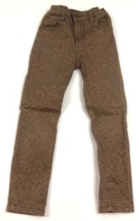 Béžovo-šedé riflové vzorované skinny kalhoty zn. F&F 