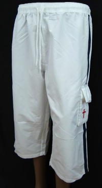 Outlet - Pánské bílé šusťákové 3/4 kalhoty zn. Burton