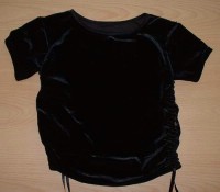 Černé sametové tričko zn. Mothercare