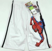 Outlet - Bílé sportovní 3/4 kalhoty se Spidermanem + samolepky