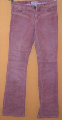 Dámské růžové manžestrové kalhoty zn. American Eagle vel. 34