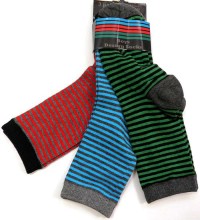 Outlet - 3pack pruhované ponožky vel. 27-30
