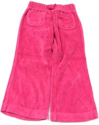 Růžové sametové kalhoty s kapsičkami zn.Cherokee
