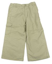 Béžové šusťákové outdoorové crop kalhoty s kapsou zn. Regatta