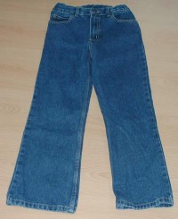 Modré riflové kalhoty vel. 9-10 let