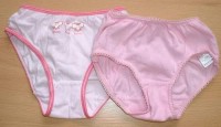 2x Růžové kalhotky s myšmi zn. Marks&Spencer