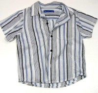 Bílo-modrá pruhovaná košile