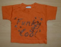 Oranžové tričko s nápisy
