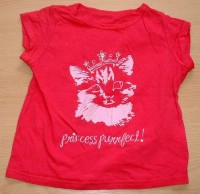 Růžové tričko s kočičkou