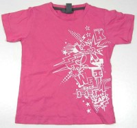 Růžové tričko s potiskem zn.H&M