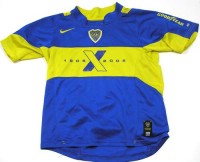 Modro-žlutý dres s výšivkou zn. Nike vel. 140/152 cm