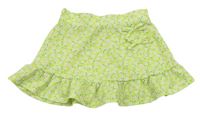 Zelenkavá květovaná sukně zn. Matalan