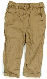 Béžové plátěné kalhoty zn. F&F