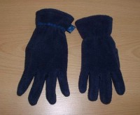 Tmavomodré fleecové rukavičky