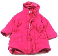 Růžový vlněný jarní kabátek s kapucí zn. Ladybird