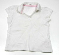 Bílé tričko s límečkem zn. Mothercare