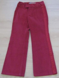 Červené sametovo-riflové kalhoty zn. Gap vel. 8/9 let