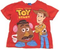 Červené tričko s potiskem Toy story zn. George 