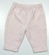 Růžové sametové kalhoty