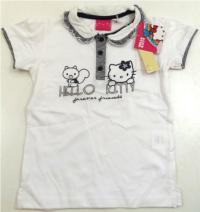 Outlet - Bílé polo tričko s Kitty zn. Sanrio 