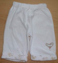 Bílé sametové kalhoty s nápisem zn. Baby Mac