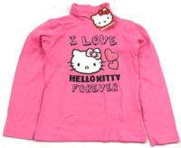 Outlet- Růžové triko s Kitty a rolákem zn. Sanrio 