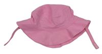 Růžový bavlněný klobouk zn. F&F