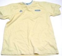 Žluté tričko s nápisem zn. Le Coq Sportif vel. 176 cm
