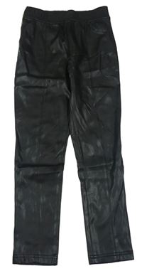 Černé koženkové skinny kalhoty zn. River Island