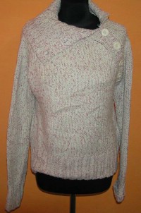 Dámský béžovo-růžový svetr s rolákem zn. Cherokee