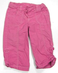 Růžové plátěné oteplená kalhoty zn.Cherokee