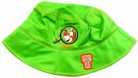 Trávově zelený plátěný klobouček s tygříkem zn. George;vel. 1-2 let