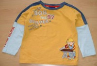 Žluto-světlemodré triko s Bořkem