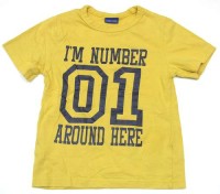 Žluté tričko s číslem zn. Cherokee