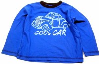 Modré triko s autem zn. M&Co
