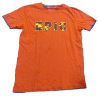 Oranžové tričko s nápisem zn. Mountain Warehouse