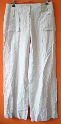 Dámské bílé lněné bokové kalhoty zn. Atmosphere - nové