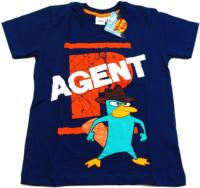 Nové - Tmavomodré tričko s Phineas and Ferb zn. Disney 