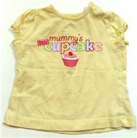 Žluté tričko s nápisem zn. Mothercare