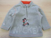Béžová fleecová bundička s Mickeym zn: Marks&Spencer