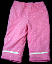 Růžové zateplené kalhoty zn. Adams