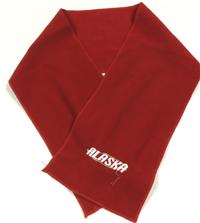 Červená fleecová šálička s nápisem 