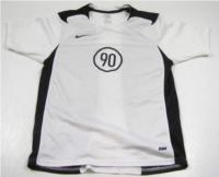 Bílo-modré sportovní funkční tričko s číslem a logem zn. Nike