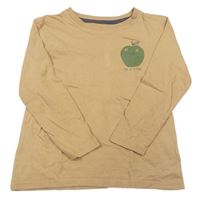 Béžové triko s jablíčkem zn. George
